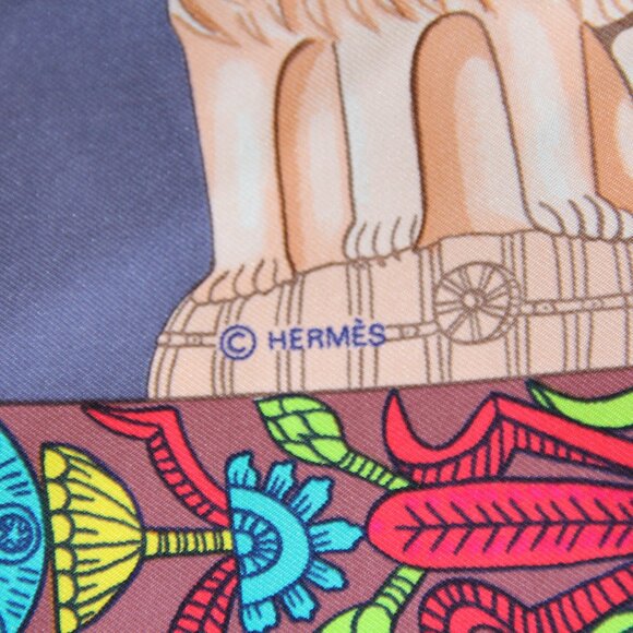 Hermes Torana Silk Scarf. Beautiful Combination of Colors - Picture 6 of 13